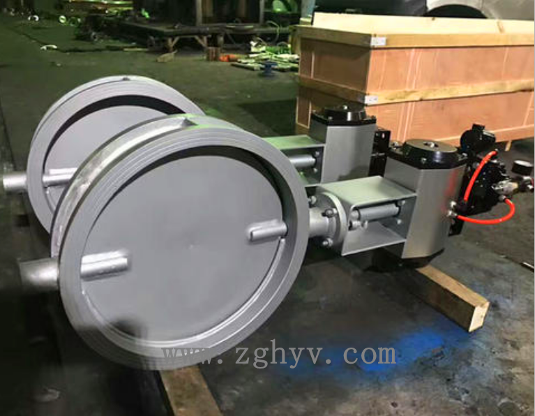 氣動對夾通風(fēng)蝶閥